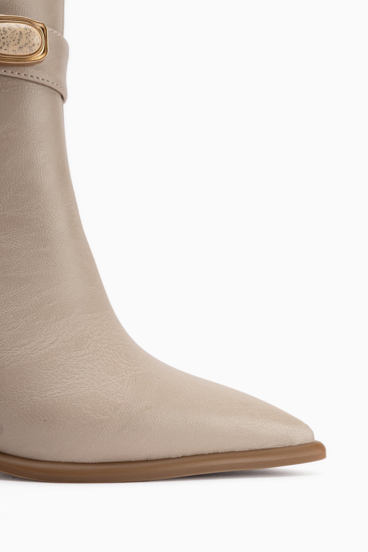 Loretta Beige Removable Cuff 2-in-1 Heeled Women’s Boots & Ankle Boots