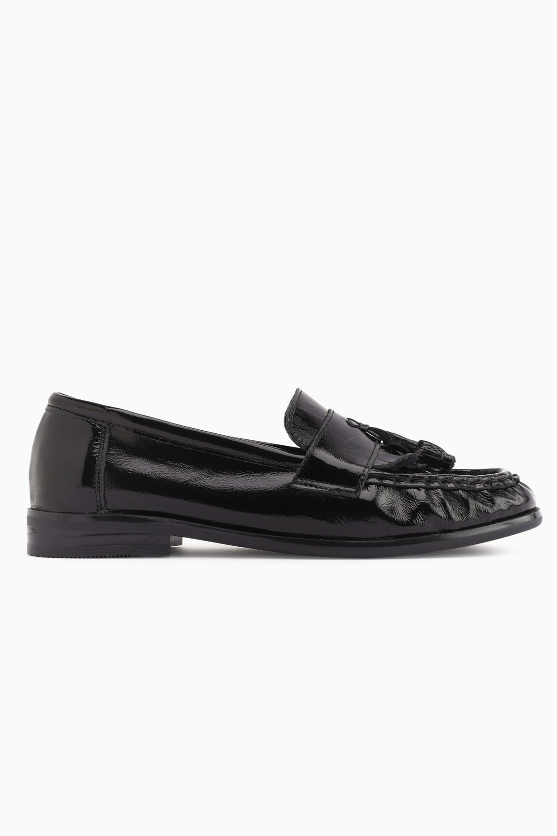 Genuine Leather Kethy Black Patent Women’s Loafer