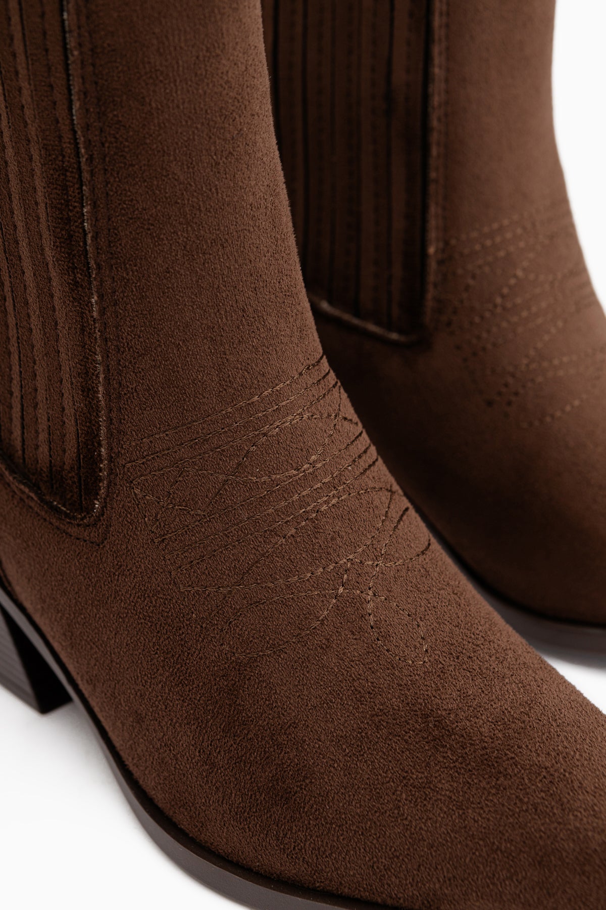 Elvia Brown Suede Elastic Women’s Boots
