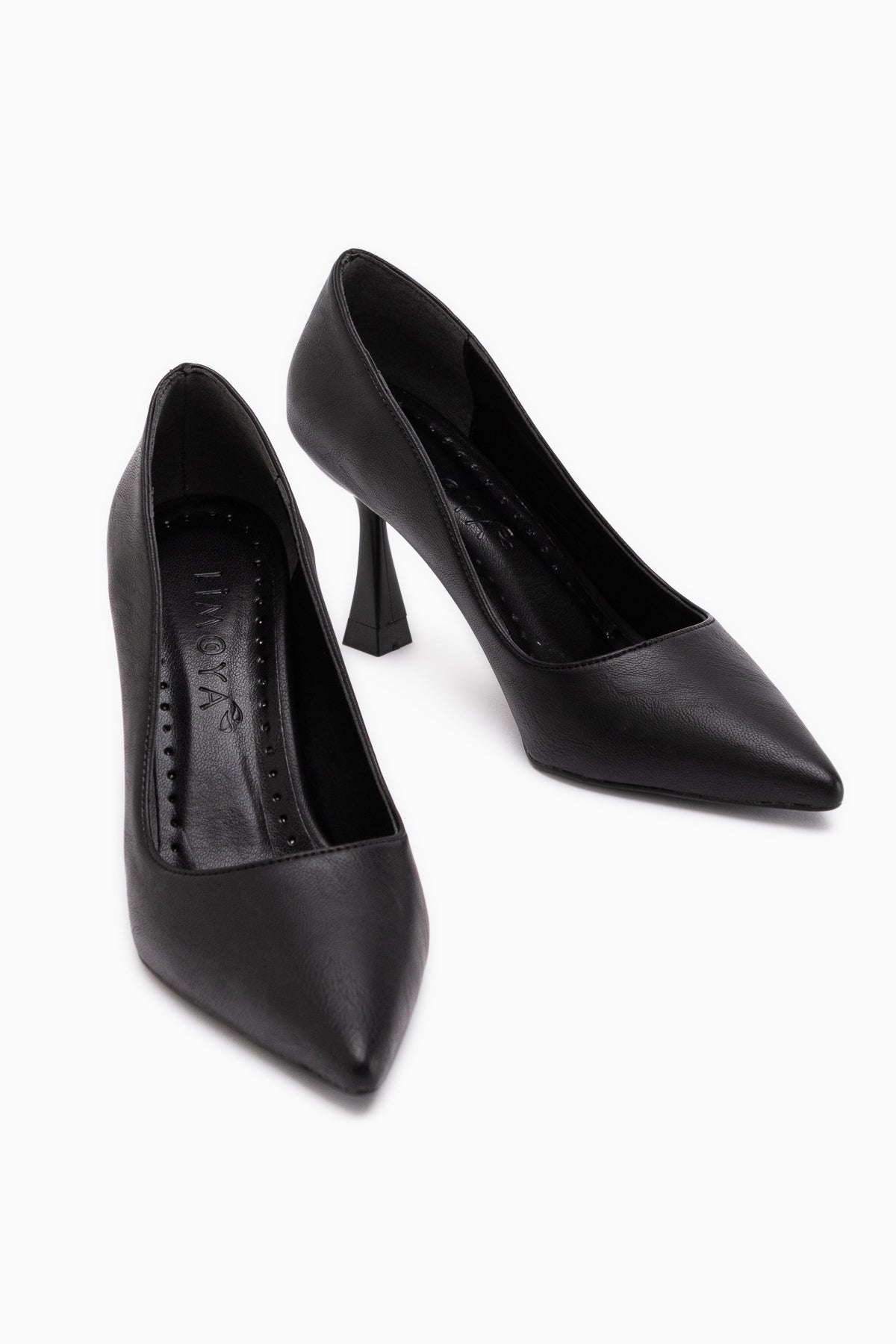 Celestine Black Crinkled Pointed Toe Women’s Stiletto
