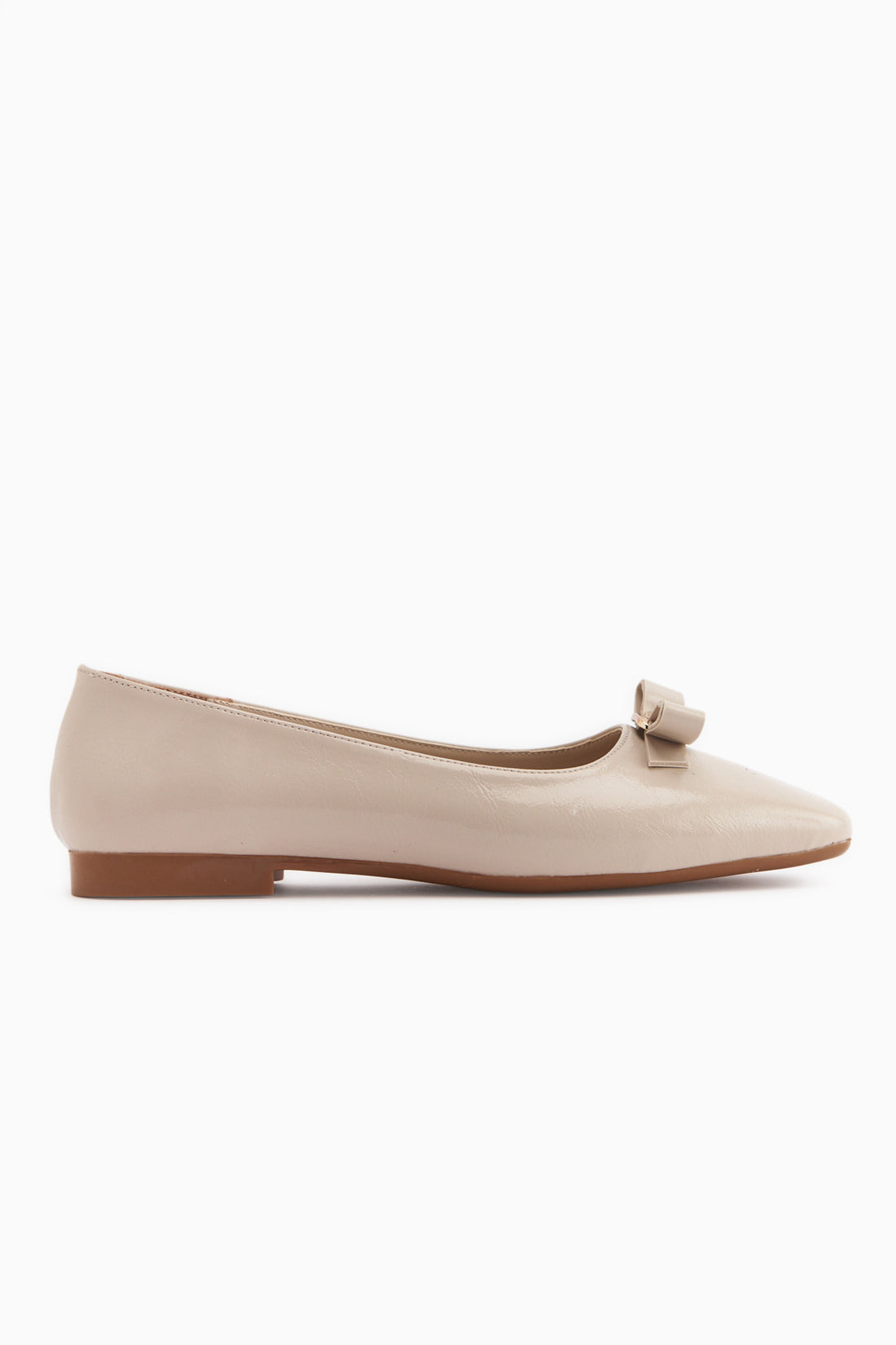 Darin Beige Bow Detailed Women’s Ballet Flats