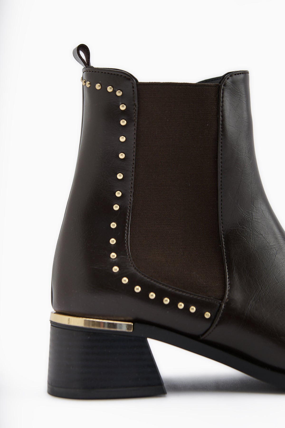 Jane – Brown Elasticized Heeled Boot (Women)