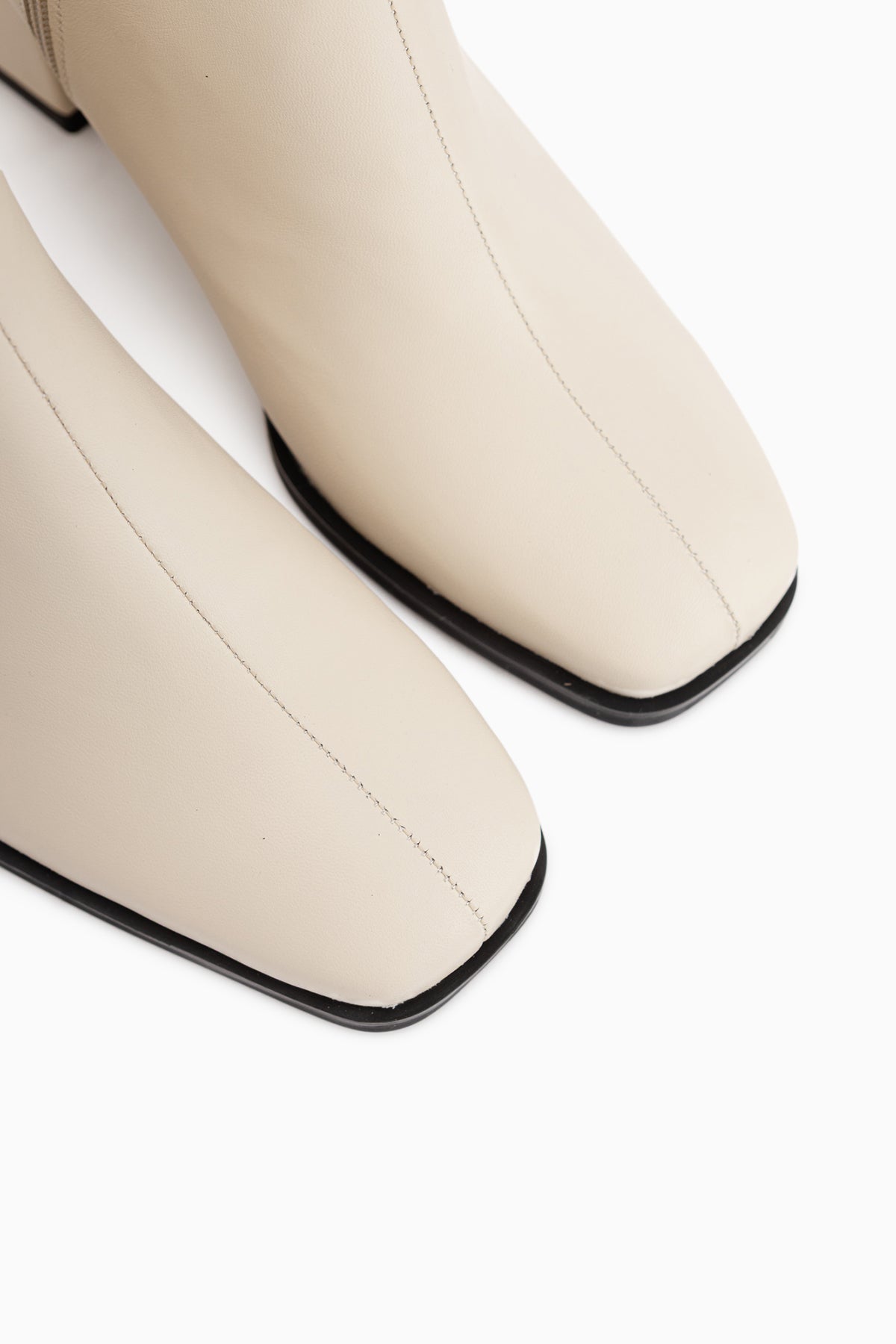 Margot Beige Square Toe Women’s Boots