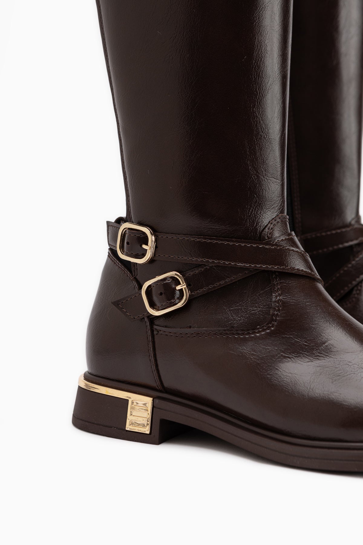 Janell Brown Belt Detailed Women’s Boots