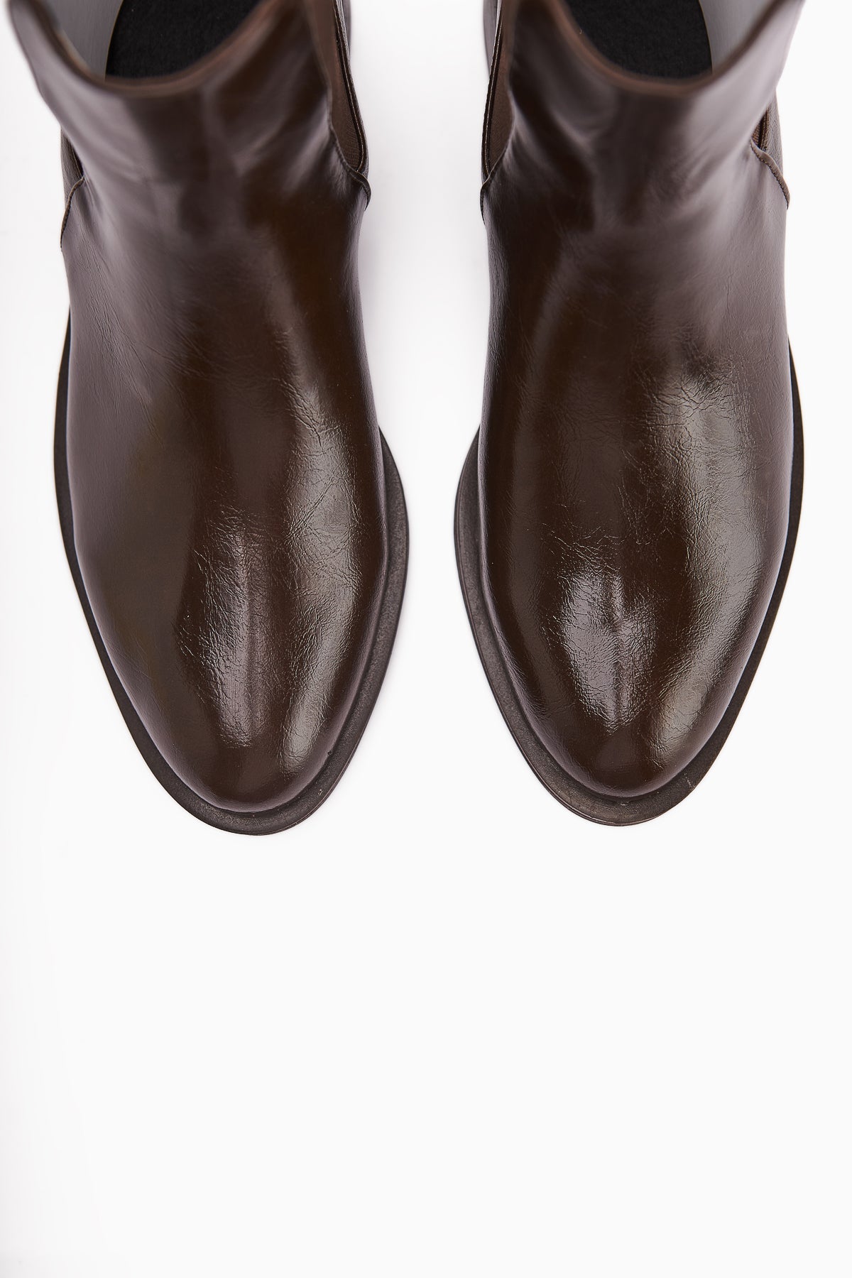 Juta Coffee Elastic Pull-On Women's Boots