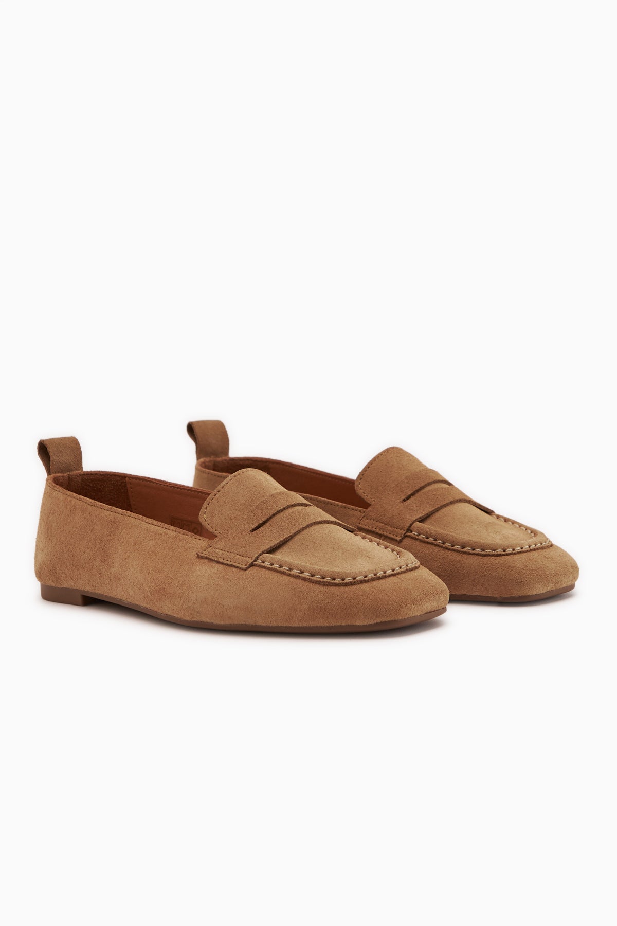 Novin Genuine Leather Honeycomb Closed Toe Women’s Ballet Flats