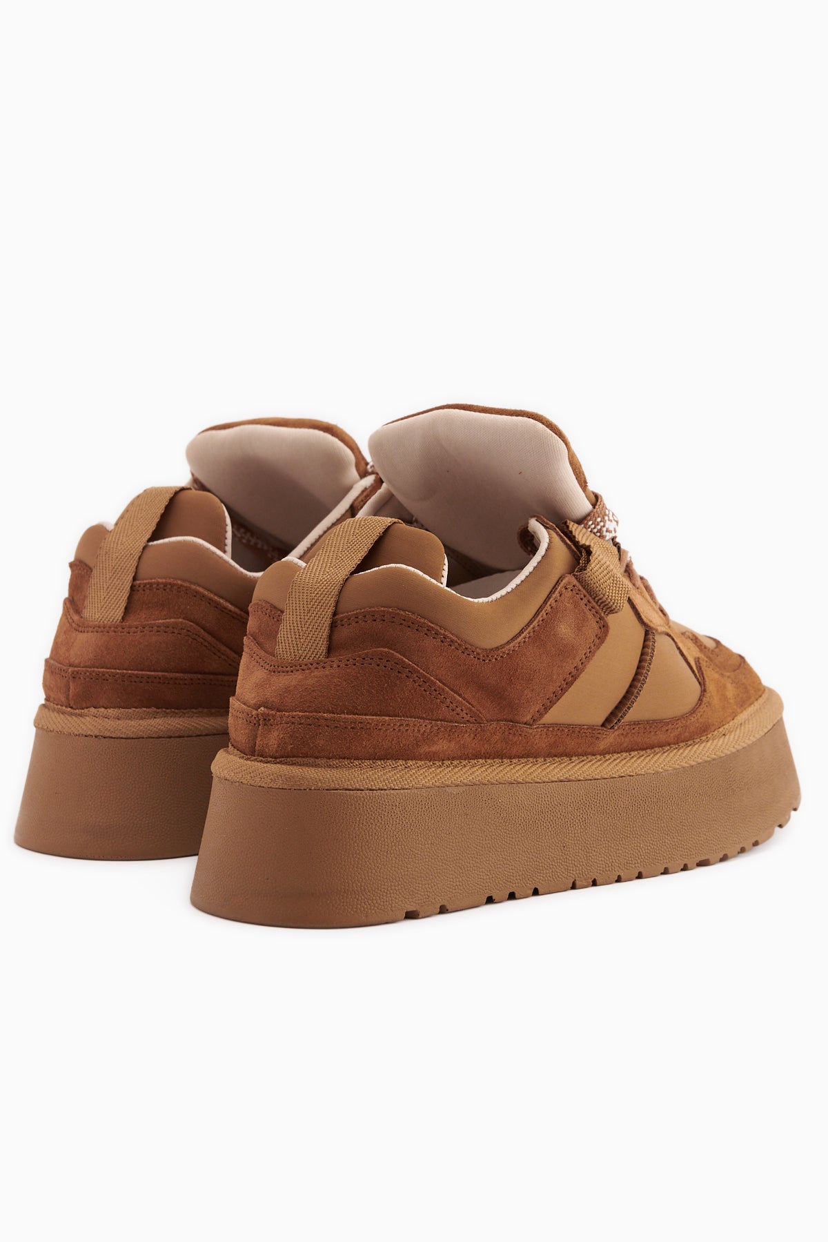Rita Tan Suede Thick Sole Casual Women’s Sneakers