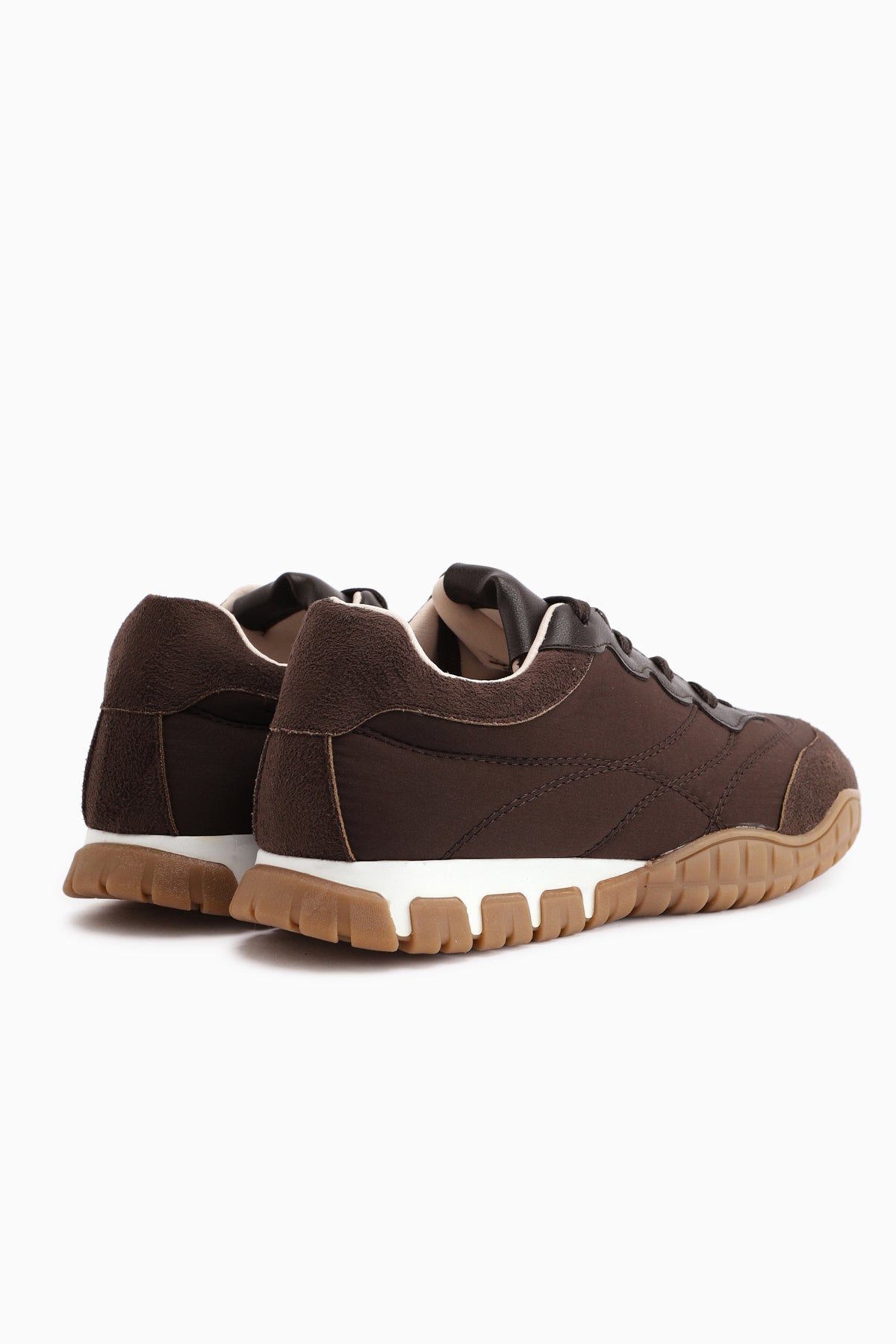 Leen Coffee Parachute Fabric Women's Sneakers