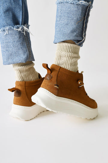 Stacey Taba Suede Lace-up Casual Shoes