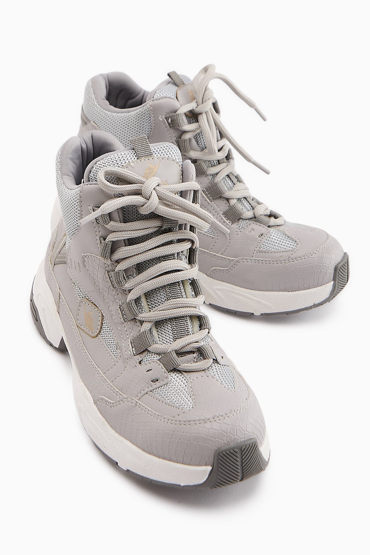 Nency – Gray Lace-Up Sport Boot (Women)