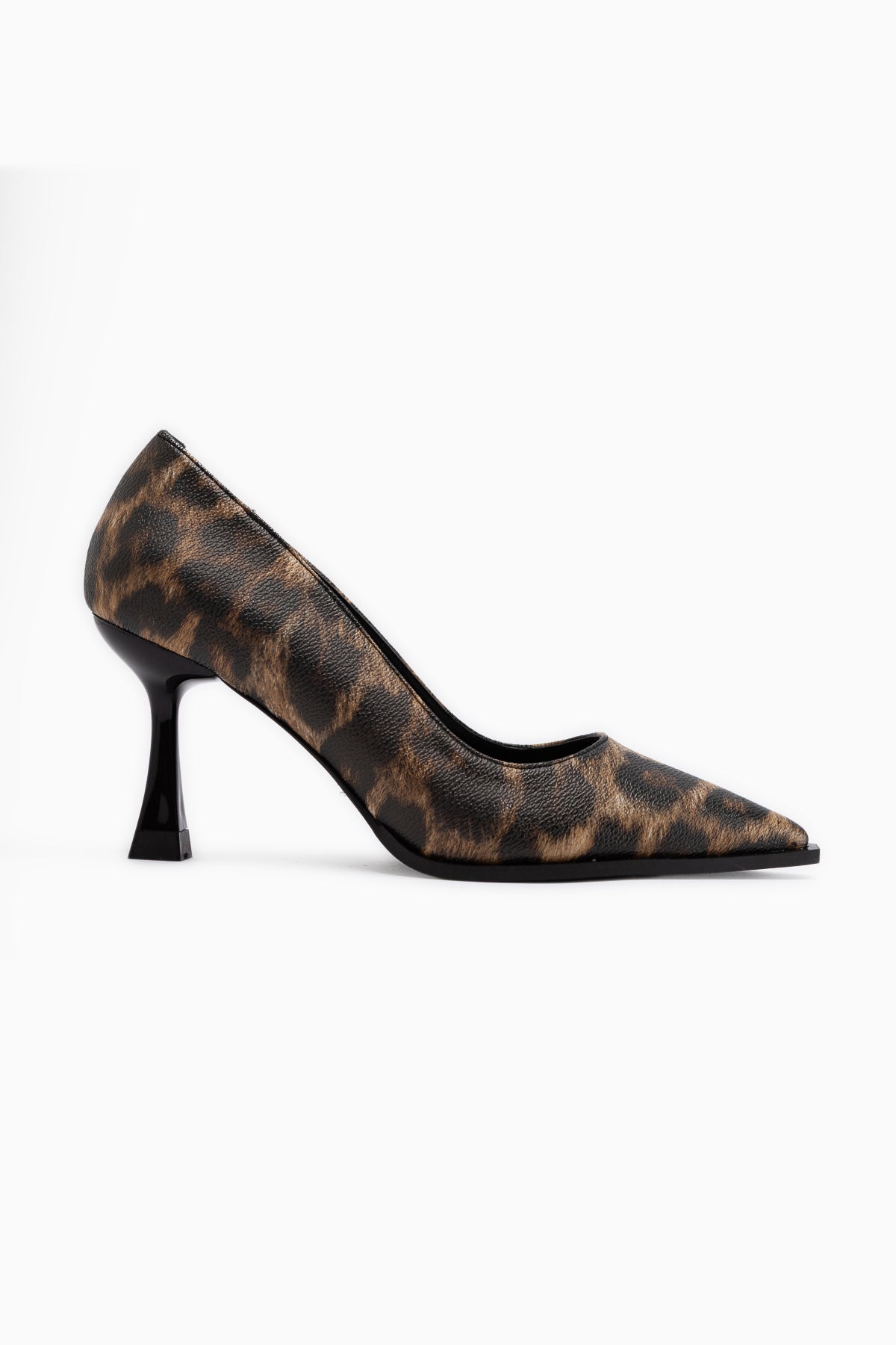 Shelby Leopard Print Pointed Toe Heeled Shoes