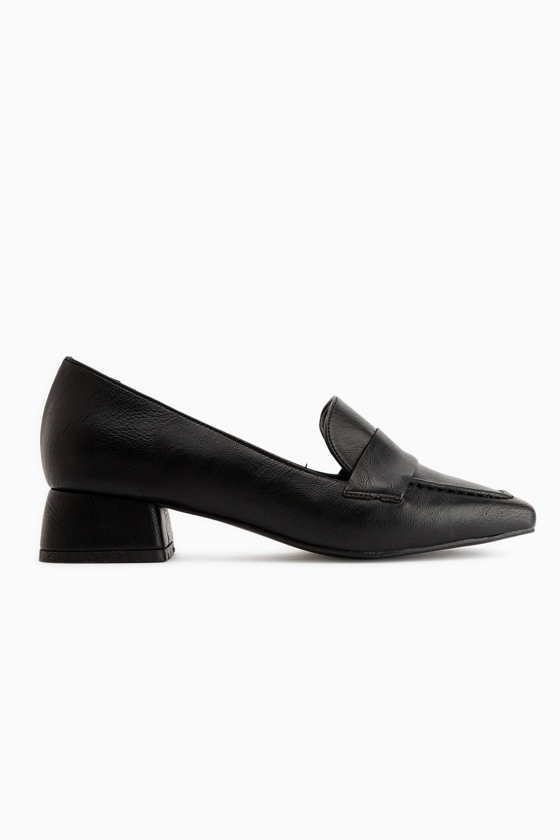 Malvina Black Short Heeled Women’s Shoes