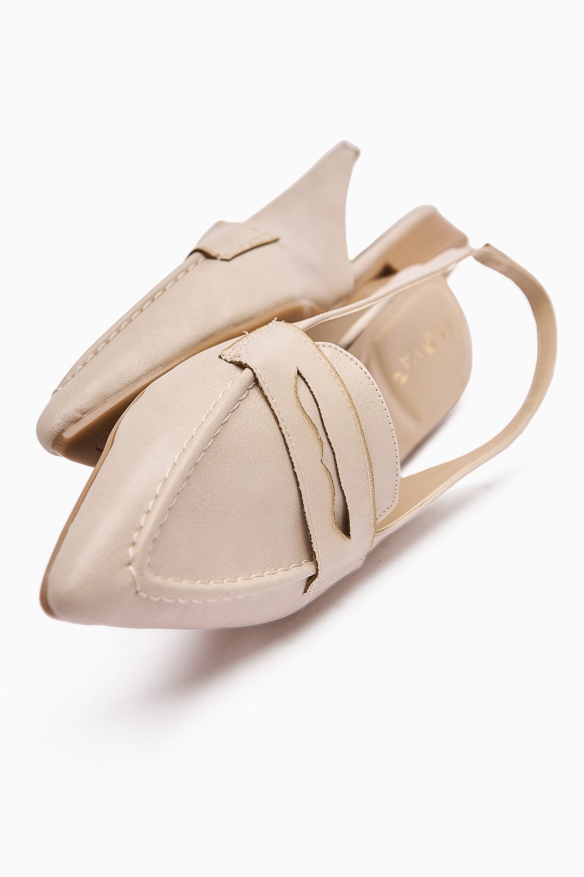 Busra Beige Pointed Toe Women's Sandal