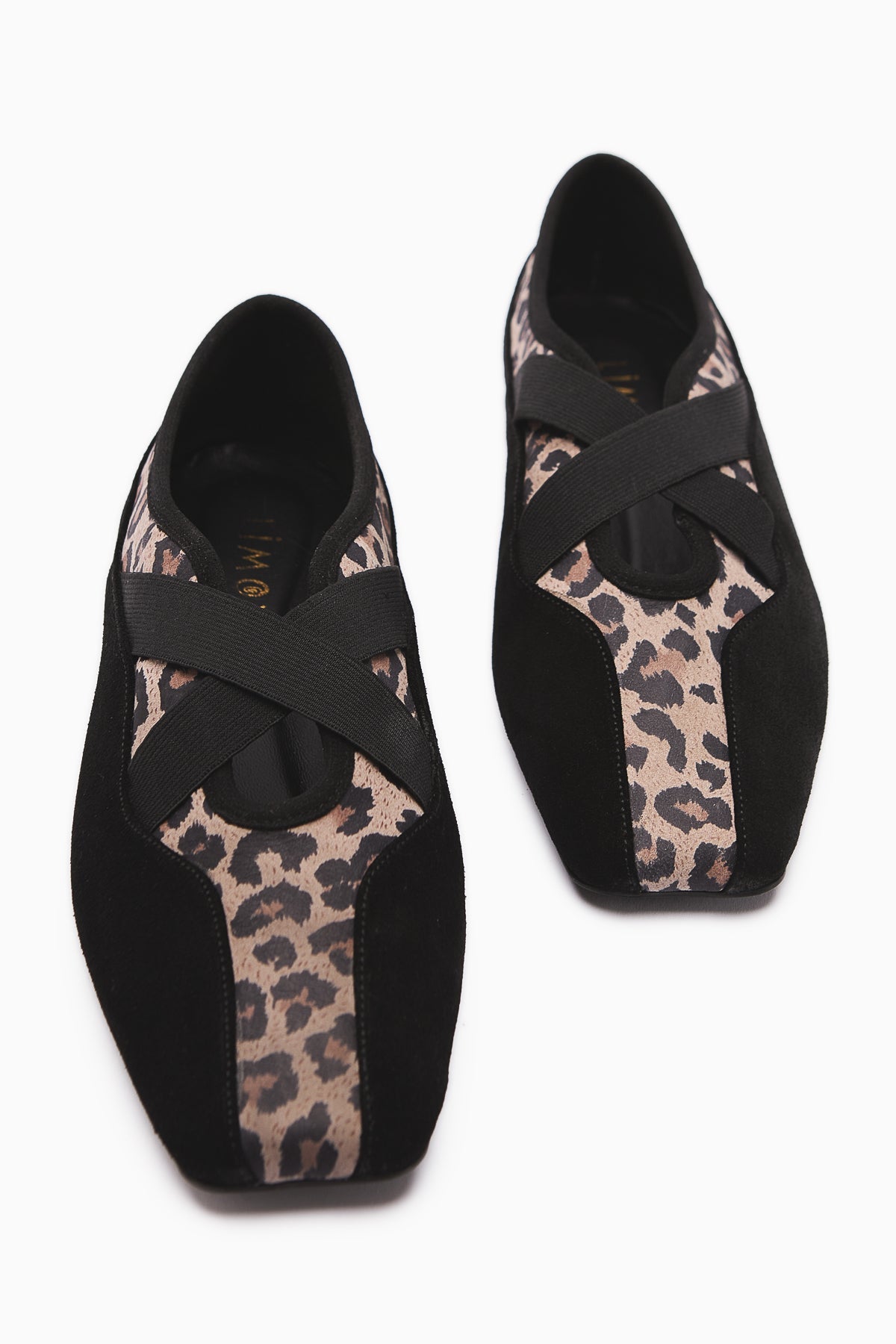 Erma Genuine Leather Black Ballerina Model Women's Flat Shoes