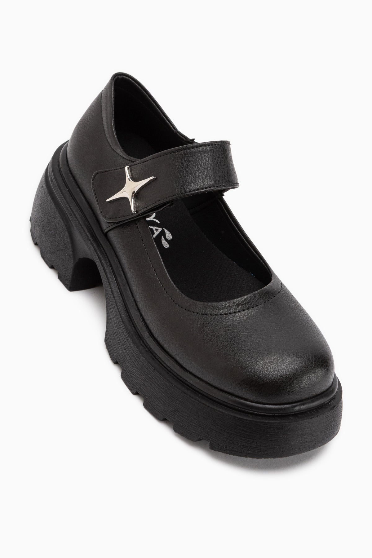 Deena Black Platform Sole Women’s Mary Jane Shoes