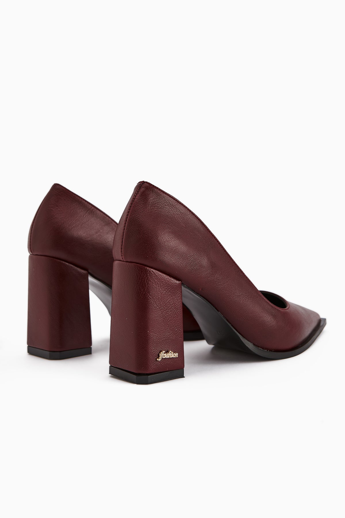 Lucy – Burgundy Block-Heel Stiletto (Women)