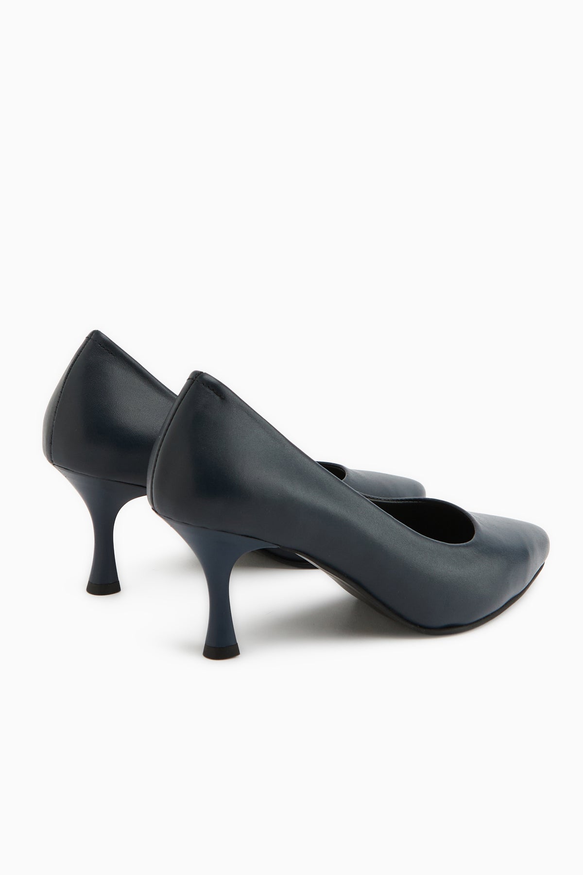 Genuine Leather Kiara Navy Women’s Heeled Shoes Stiletto