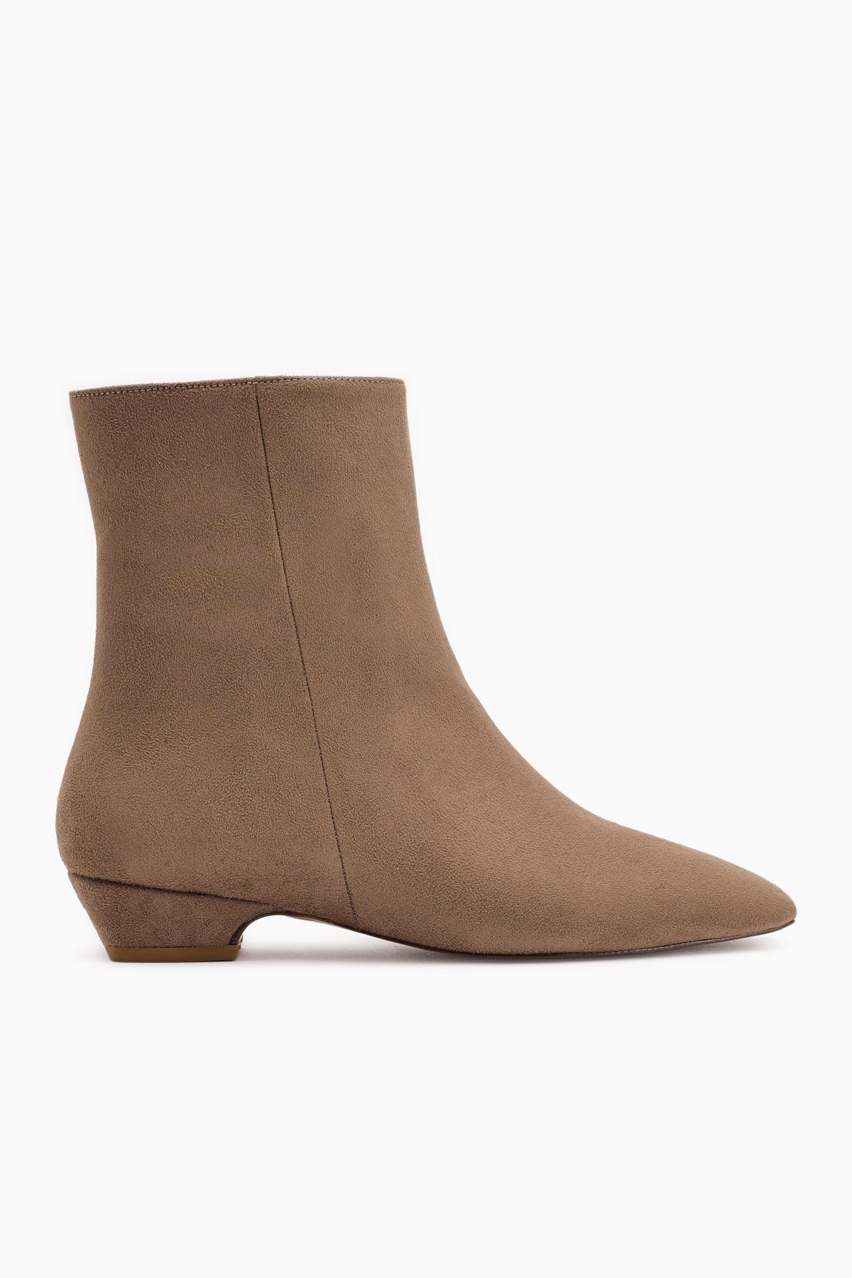 Grace Mink Suede Low-Heeled Square-Toe Women's Boot