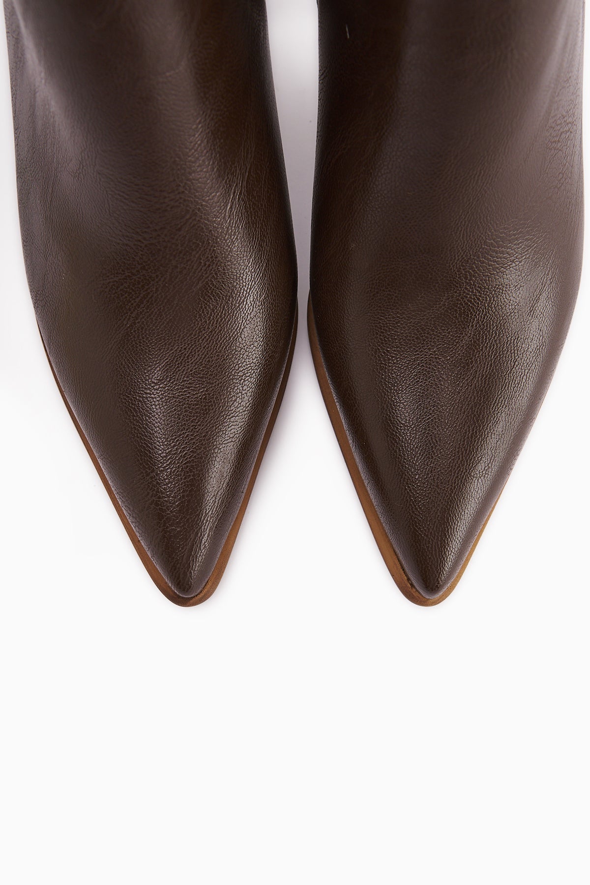 Lamia Brown Buckle Detailed Heeled Women's Boot