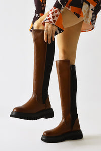 Latoya Taba Stretch-Detailed Boots