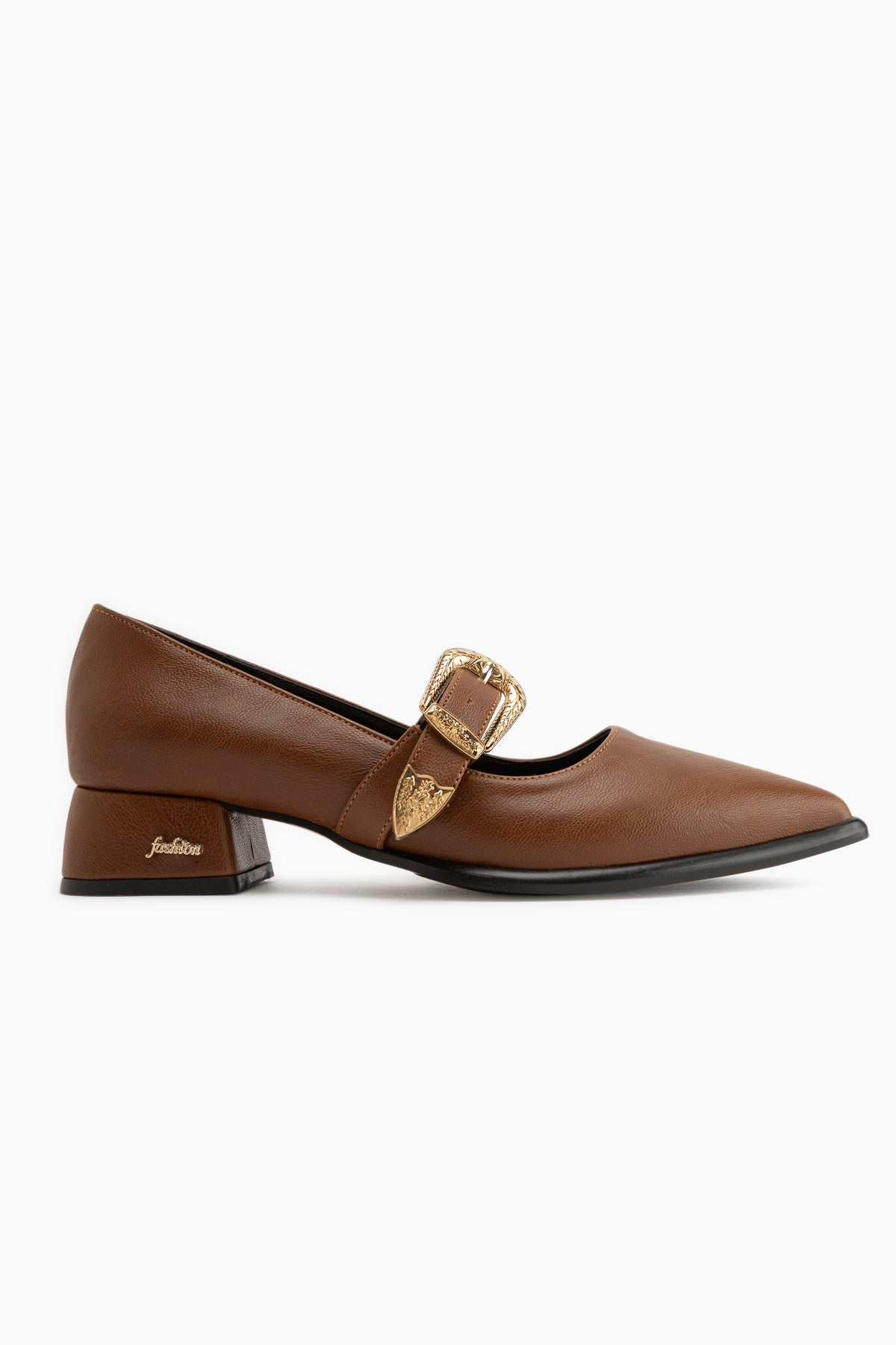 Jacklin Tan Strappy Short Heeled Women’s Shoes