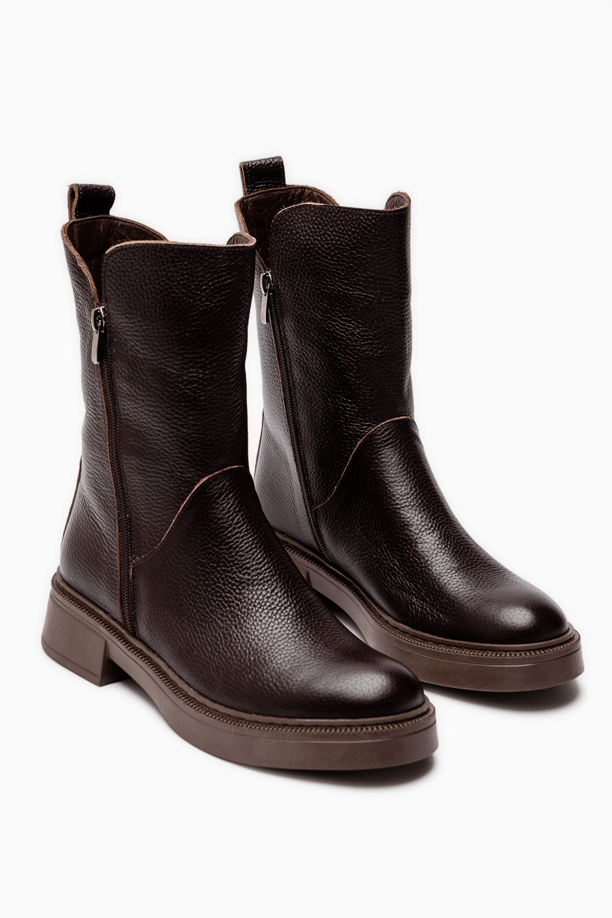 Leja Genuine Leather Brown Women’s Boots