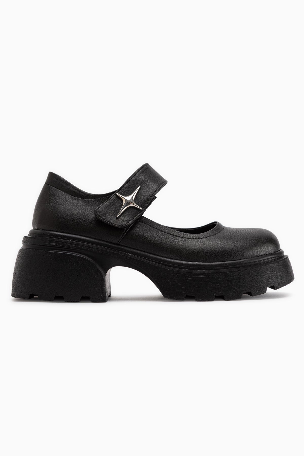 Deena Black Platform Sole Women’s Mary Jane Shoes