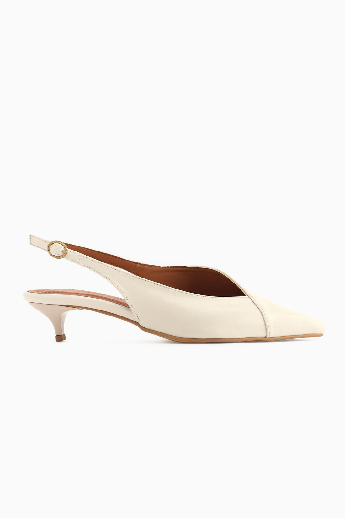Jeni Beige Closed Toe Short Heeled Women’s Shoes