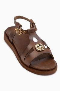 Evelin Tan Buckled Women’s Sandal