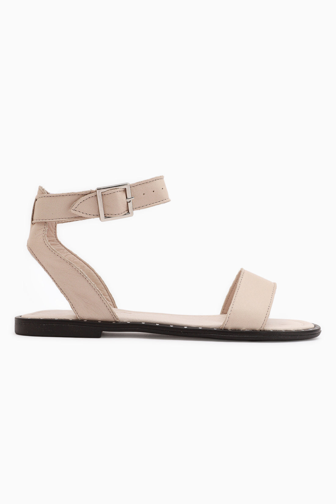 Winona Genuine Leather Beige Buckled Women’s Sandal
