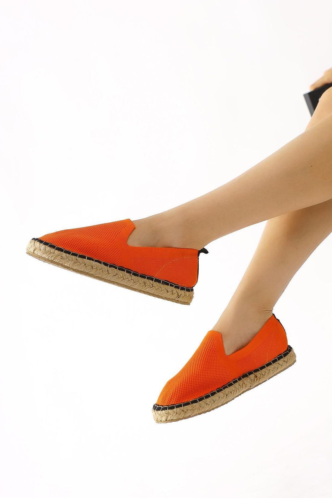 Bisse Orange Woven Espadrille Women’s Shoes