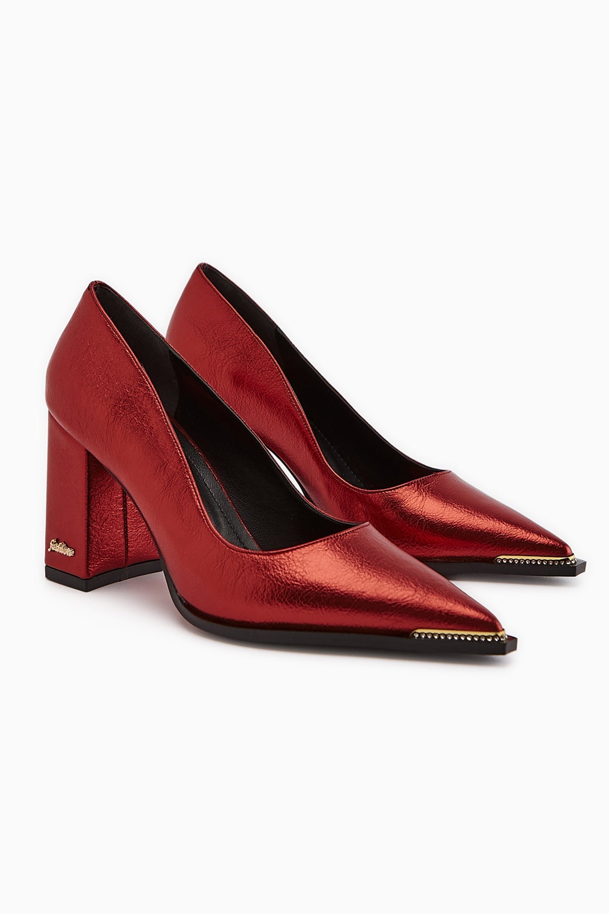 Bonny Red Chunky Heel Women's Shoes