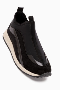 Etta Black Suede Detailed Women’s Sneakers