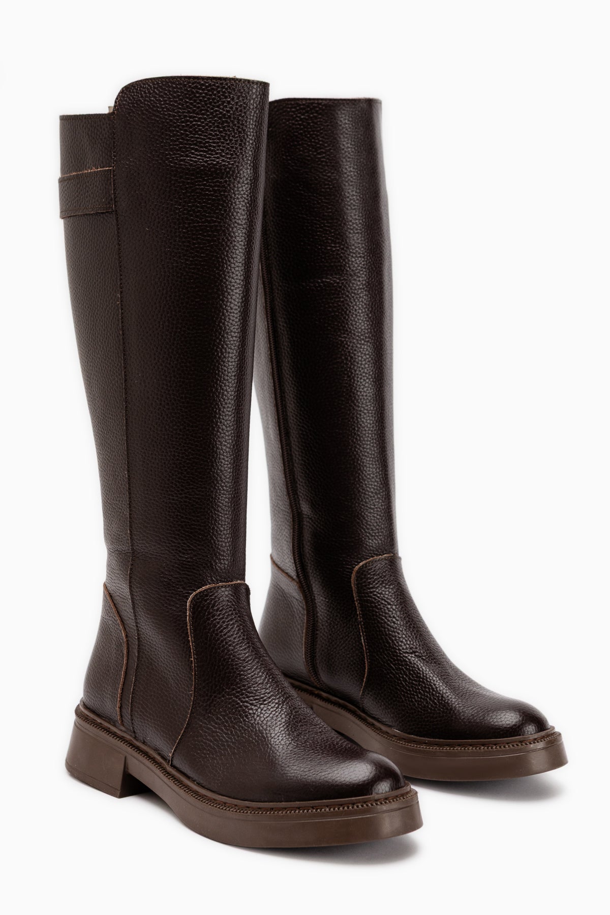 June Genuine Leather Brown Women’s Boots