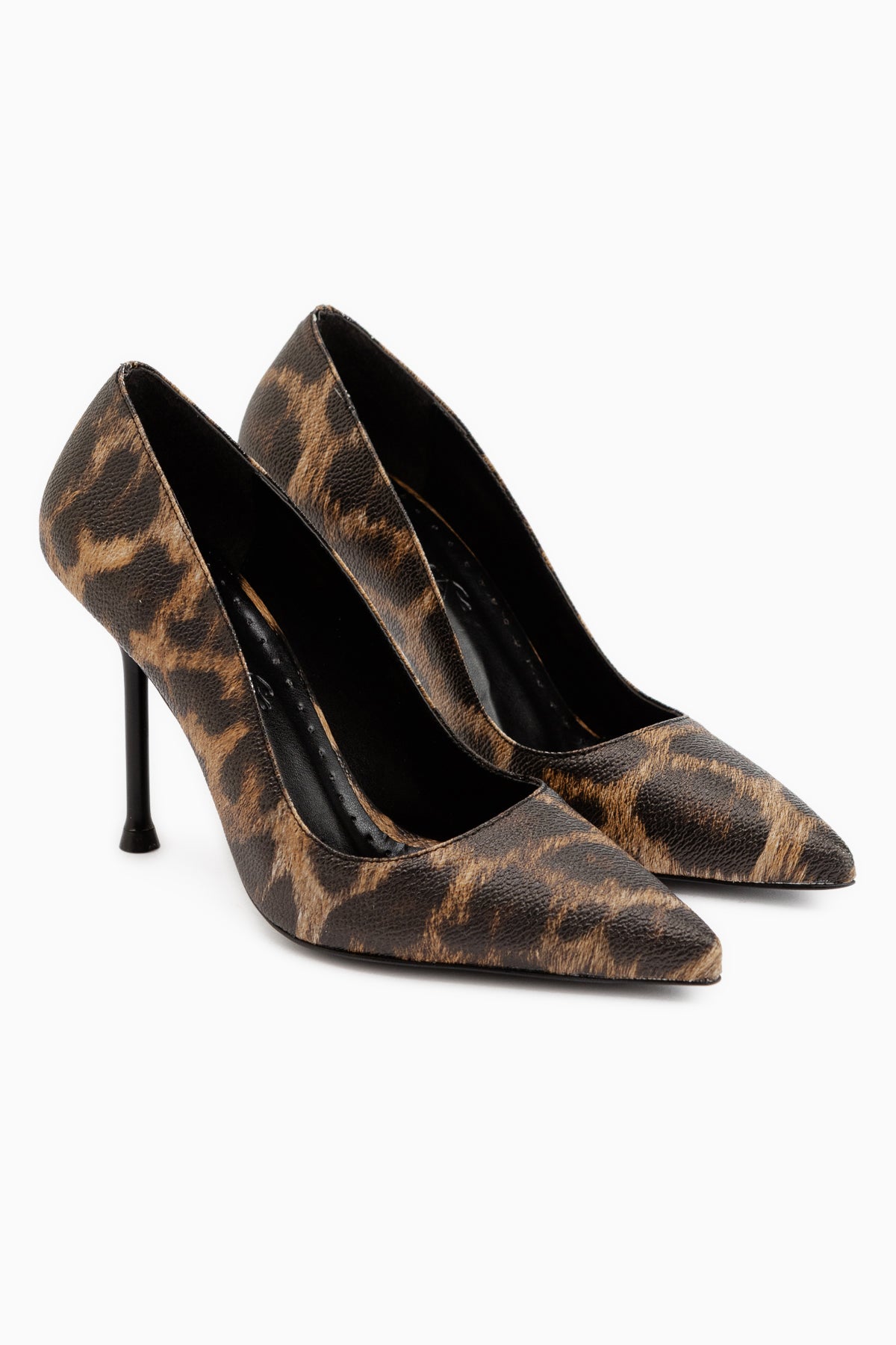 Arya Leopar Desenli Stiletto Kadın Topuklu Ayakkabı