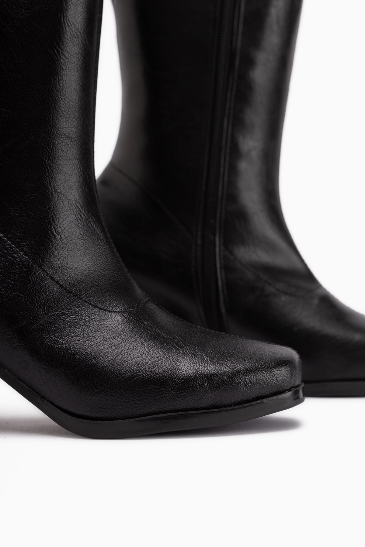 Evie Black Square Toe Women’s Stretch Boots