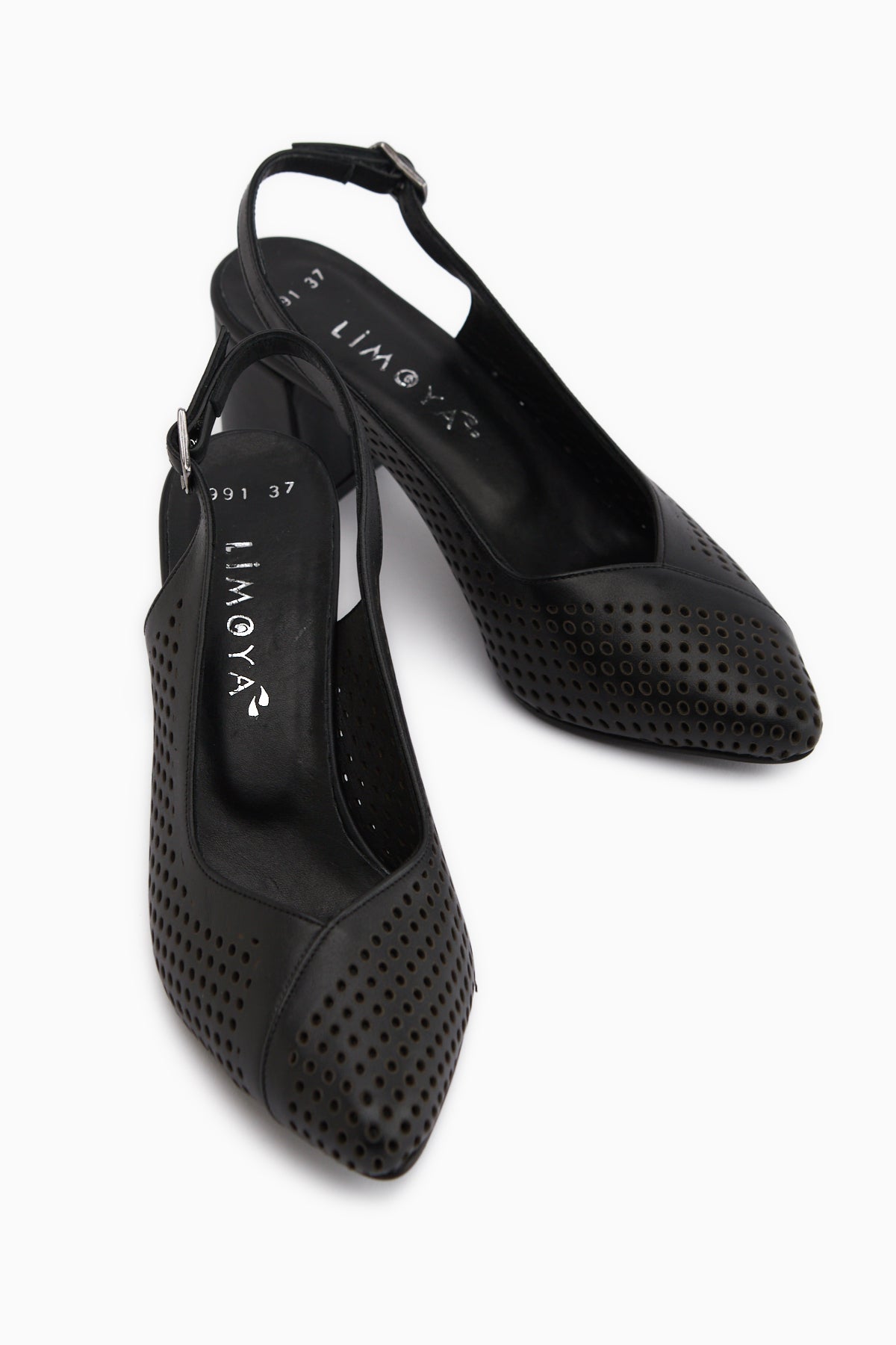 Cassie Genuine Leather Black Heeled Women’s Sandal
