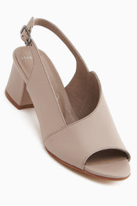 Jannica Genuine Leather Mink Heeled Women’s Shoes