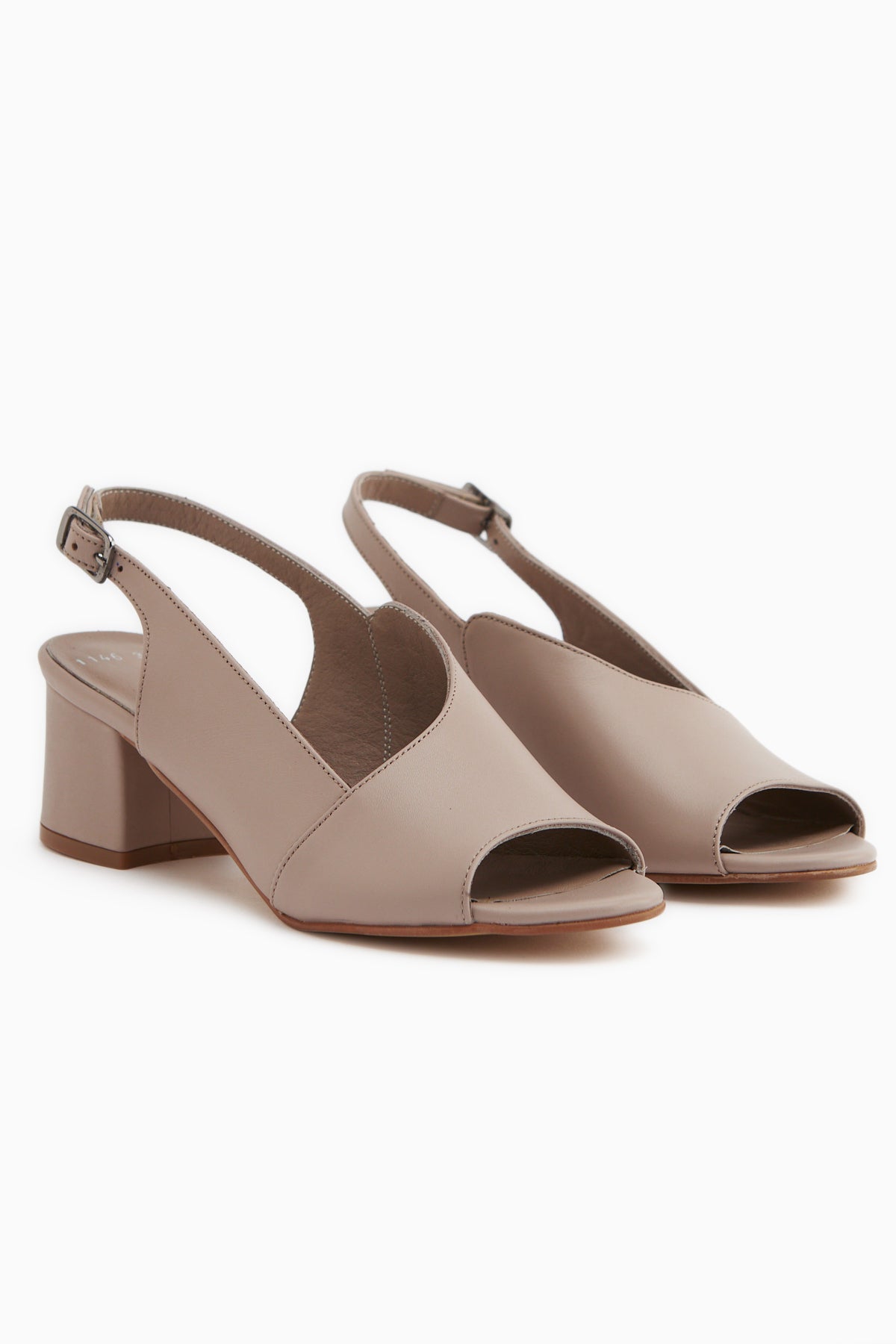 Jannica Genuine Leather Mink Heeled Women’s Shoes