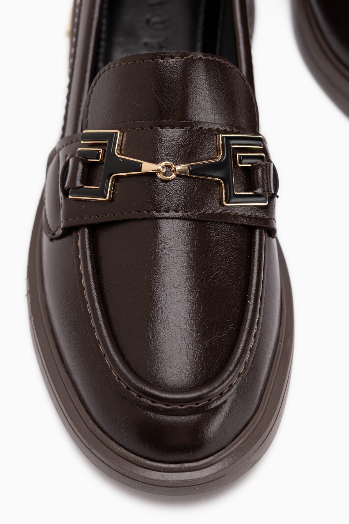 Clarie Brown Buckled Women’s Loafer Daily Shoes