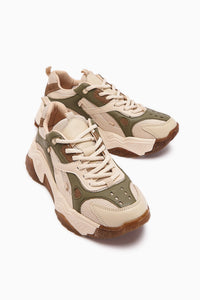 Daysi – Olive Beige Thick-Sole Sneaker (Women)
