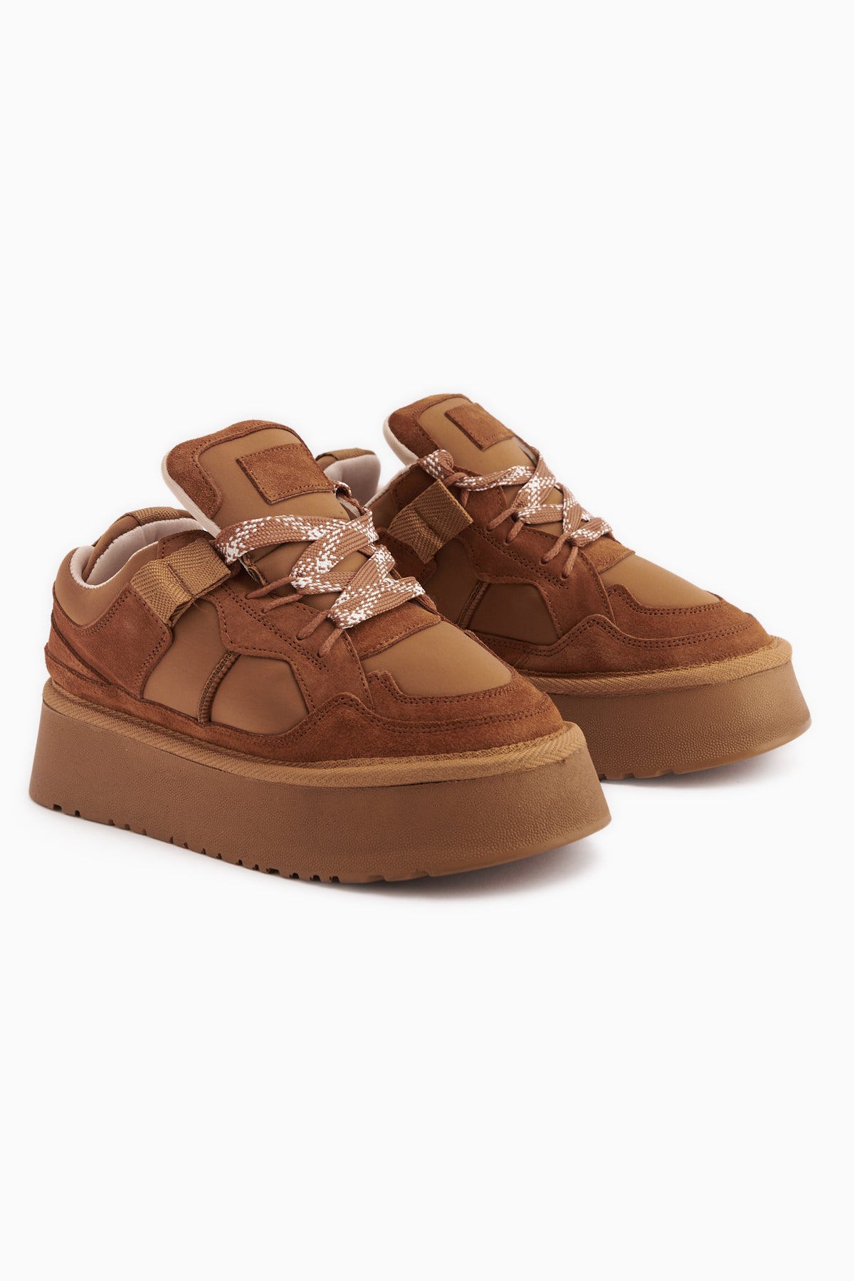 Rita Tan Suede Thick Sole Casual Women’s Sneakers