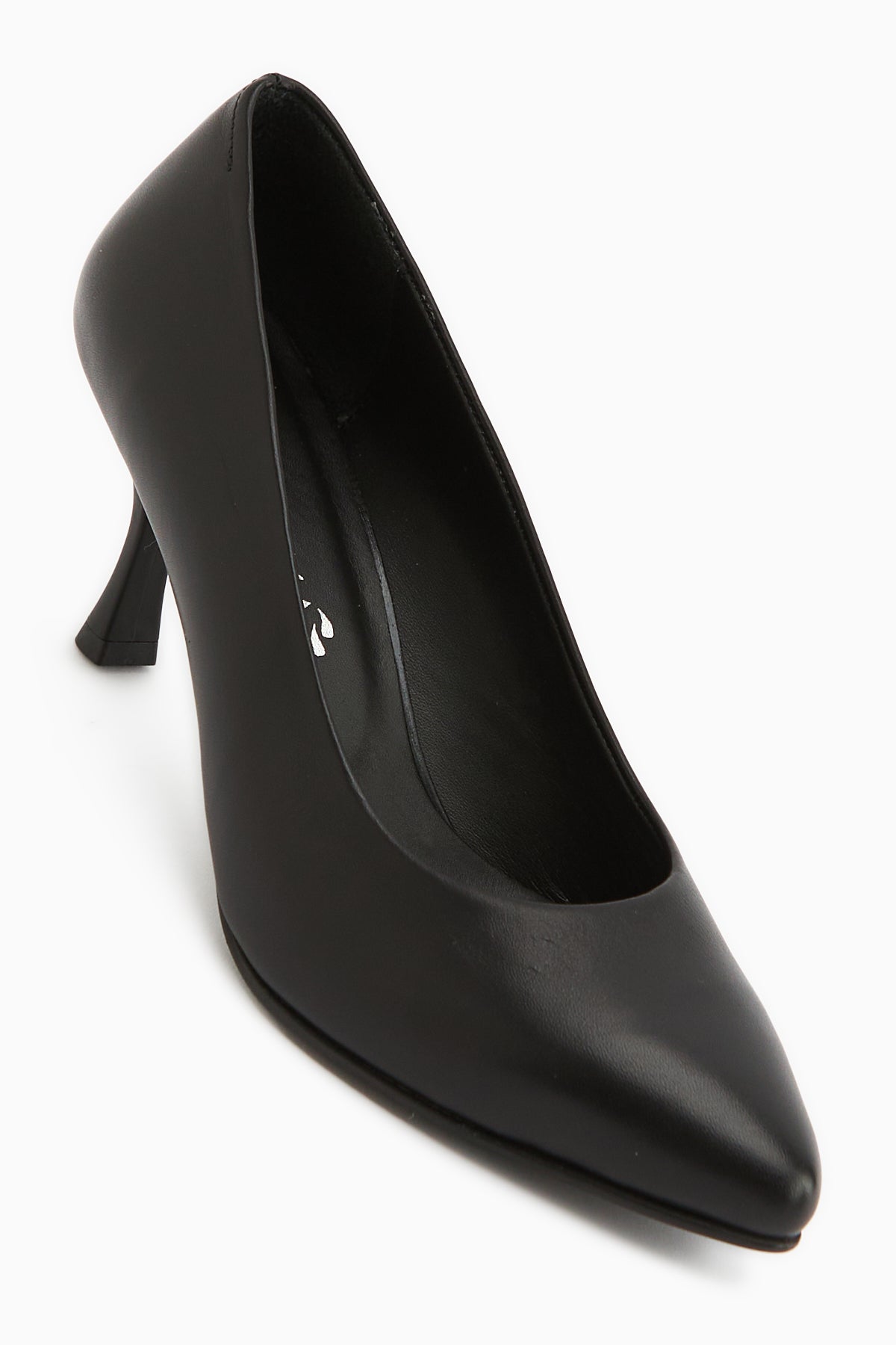 Kiara Genuine Leather Black Women’s Heeled Shoes Stiletto