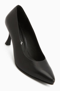 Kiara Genuine Leather Black Women’s Heeled Shoes Stiletto