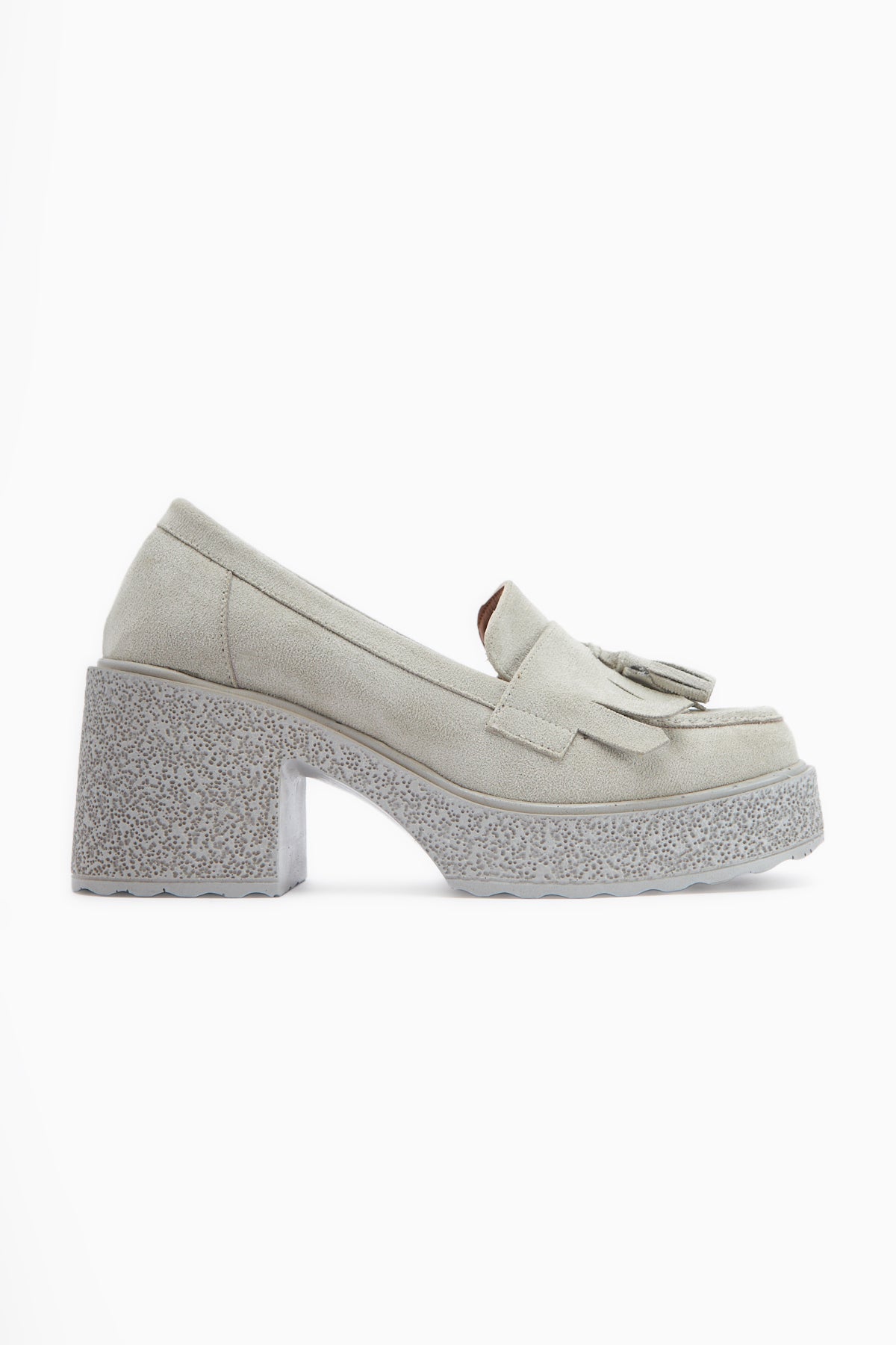 Loreen – Cognac Tassel Heeled Loafer (Women)