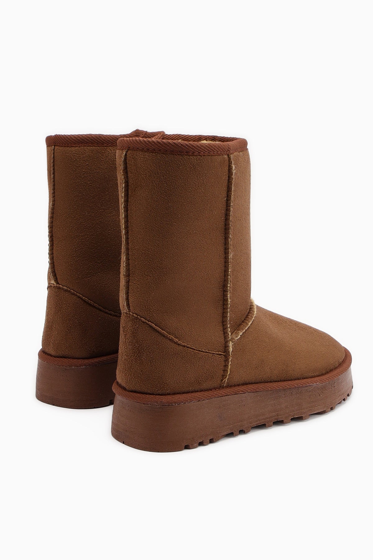 Lena-Birgitta Tan Suede Fur Lined Women’s Boots