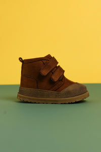 Heddy Taba Suede Velcro Baby Boots