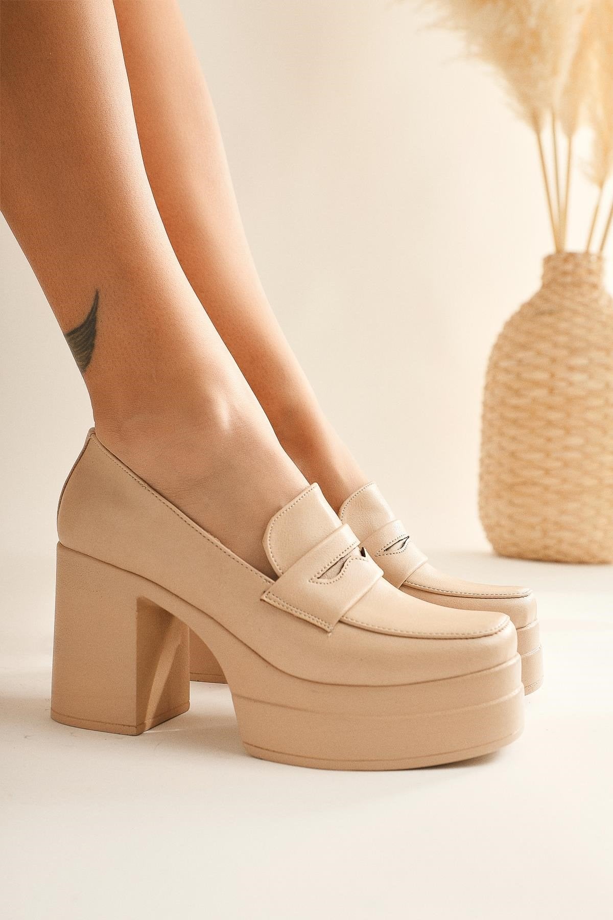 Candace Nude Platform High Heel Women's Shoe