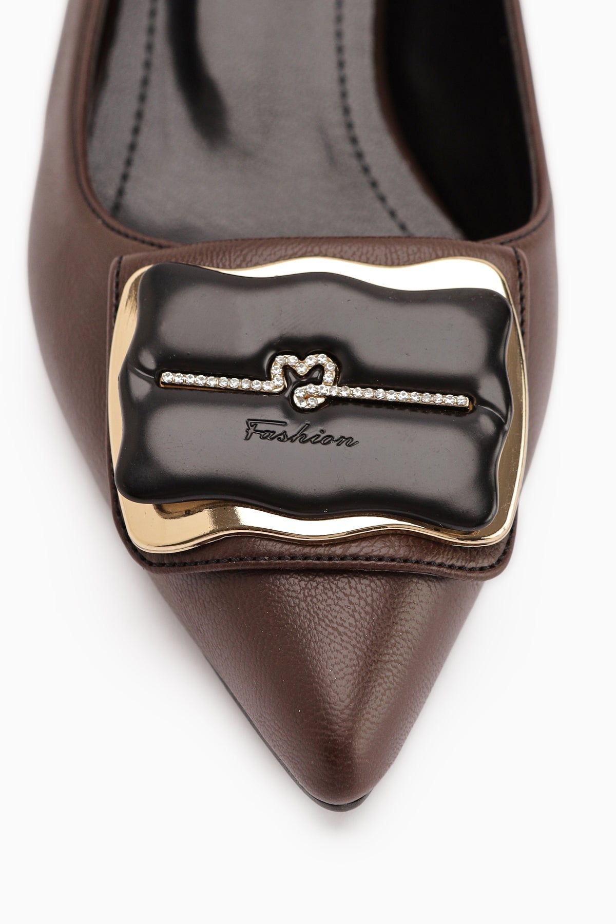 Judita – Brown Buckle Heeled Shoe (Women)