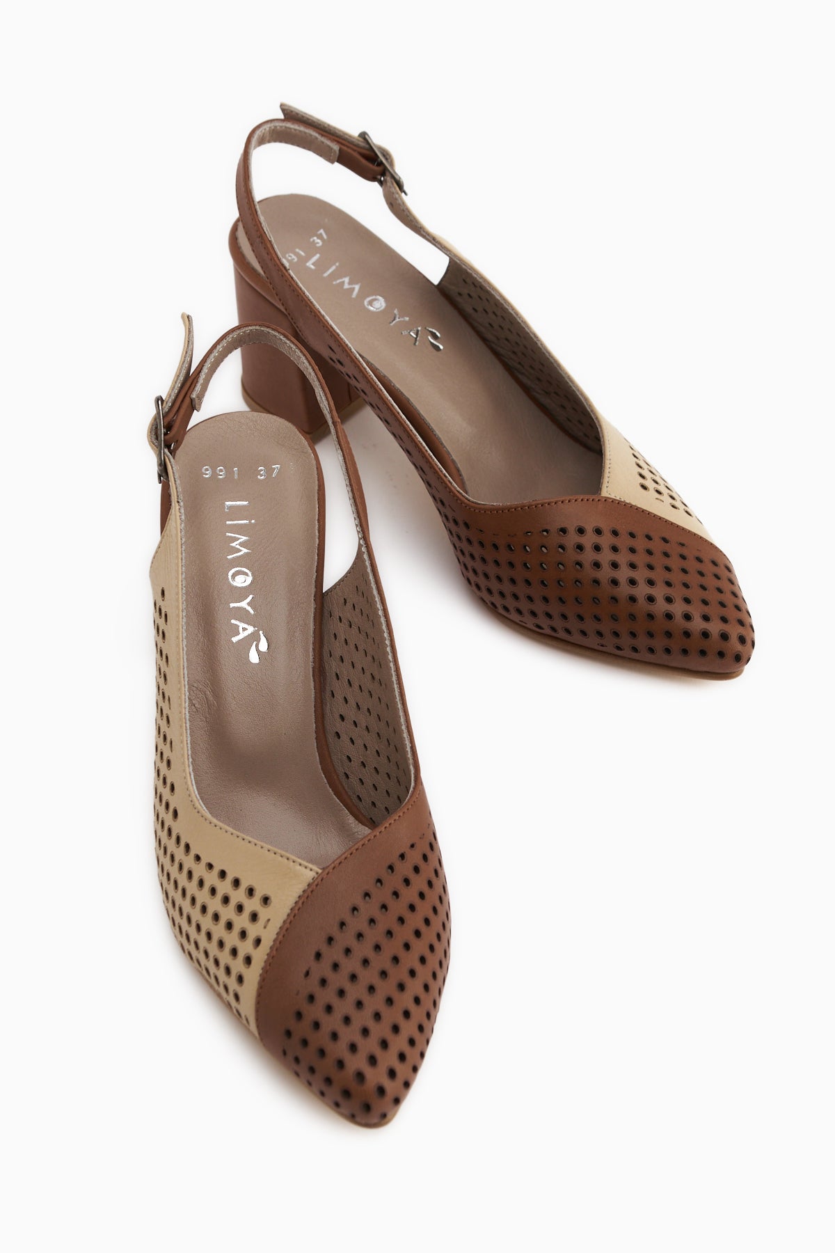 Cassie Genuine Leather Tan Beige Heeled Women’s Sandal